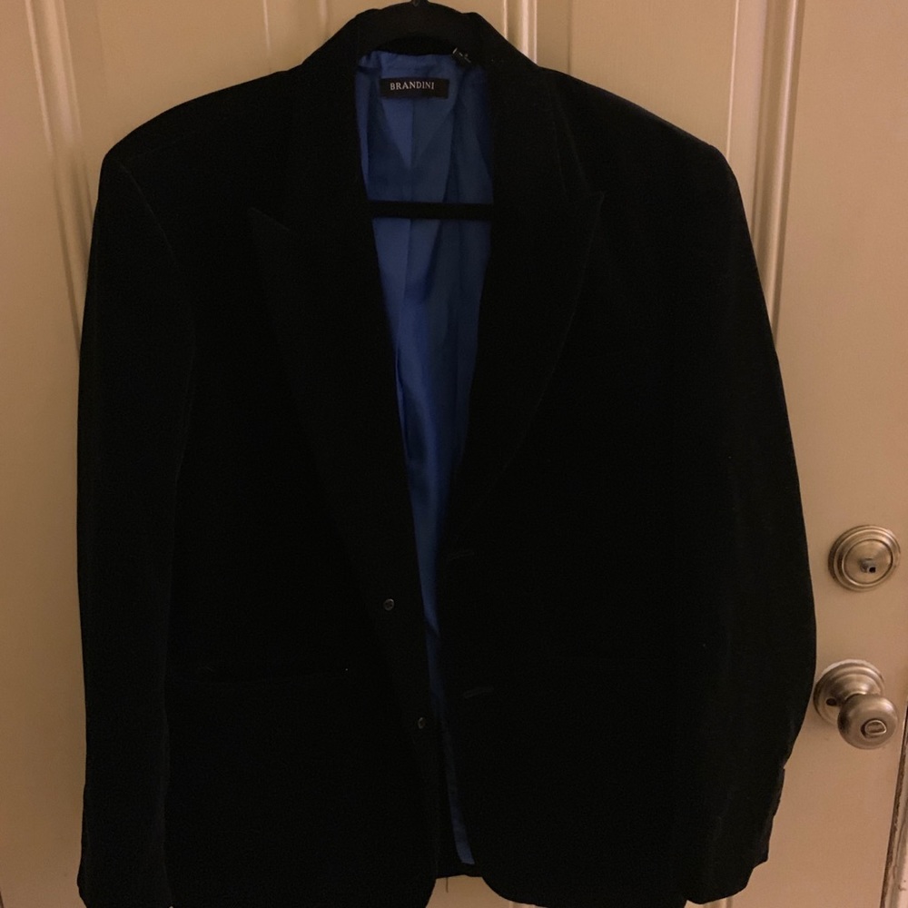 Black velvet sport coat/blazer